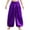 Purple, variant on TiaoBug Girls Wide-Leg Bloomer Palazzo Pants Dancewear Belly Dance Bottoms Tribal Arabic Trousers Blue 6