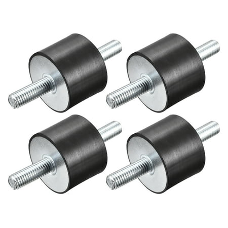 

Rubber Mounts 4 Pack M10x28mm Male Vibration Isolator Shock Absorber D40mmxH30mm