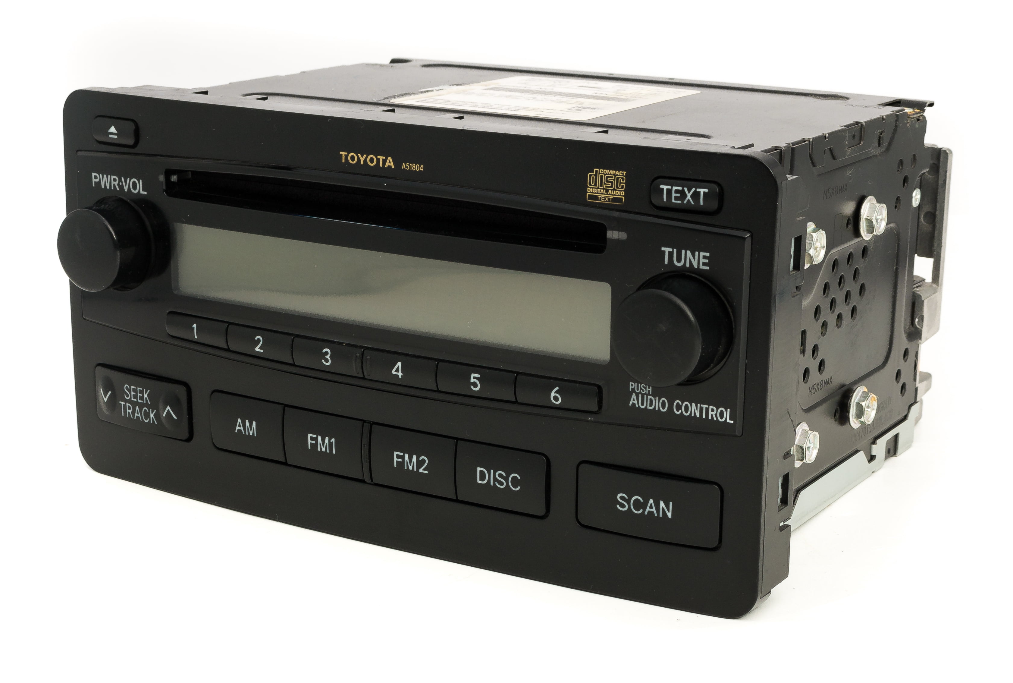 Restored Toyota 2003-2006 Tundra AM FM Receiver w CD Player Face: A51804 861200C100 (Refurbished)