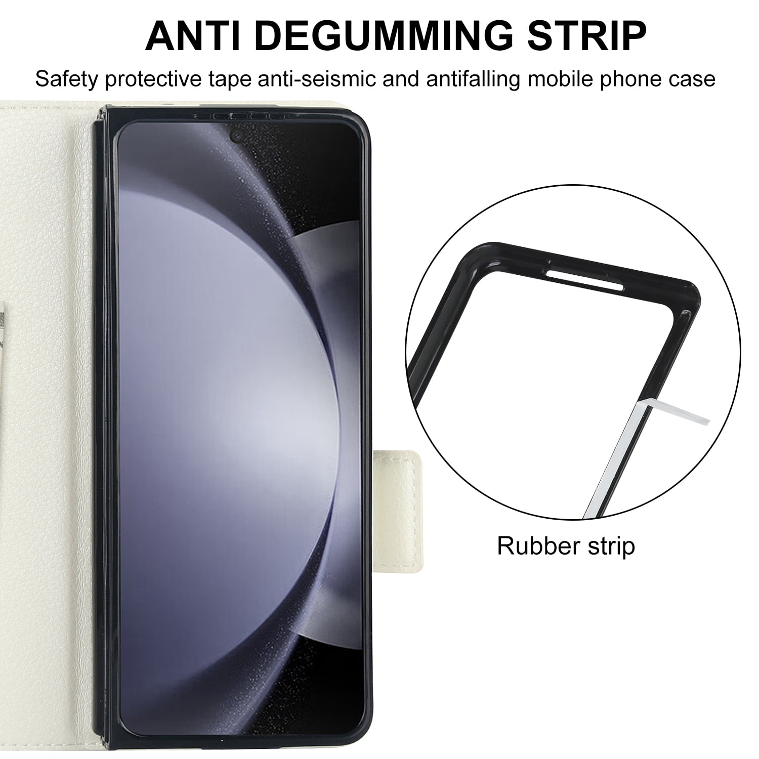 Wallet Case for Samsung Galaxy Z Fold 7 with S-Pen Holder and Credit Card Slots, Premium PU Leather RFID Blocking Magnetic Closure Flip Phone Case Cover for Samsung Galaxy Z Fold 7, White