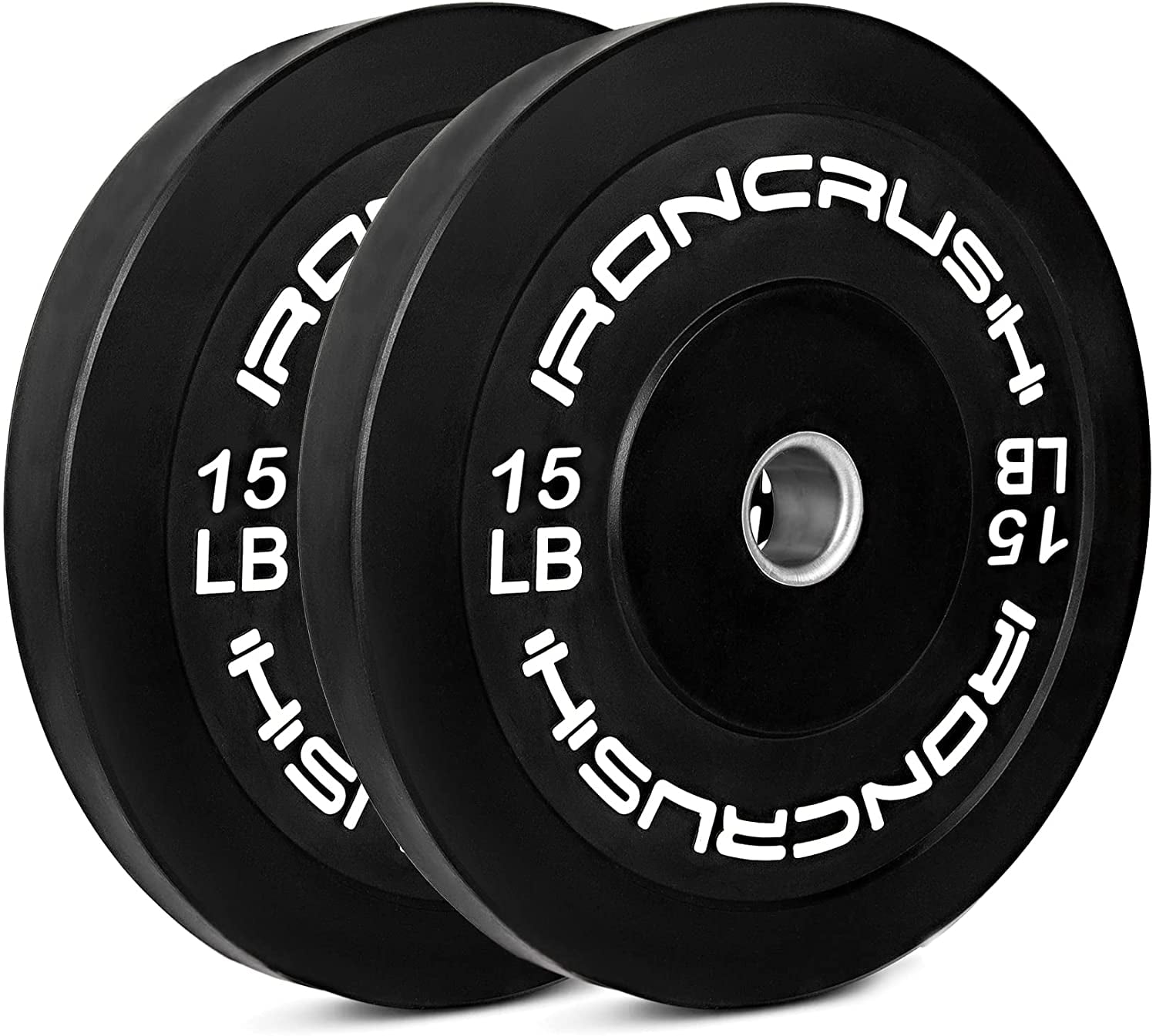 Olympic 2"Barbell Weight Plates Single/Pair 22lb/33lb/44lb Rubber Bumper Fitness 