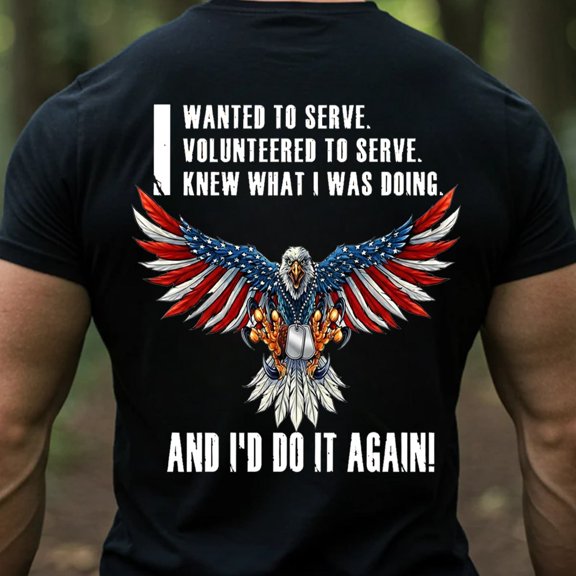 Trenditee American Eagle Veteran Tee T-Shirt