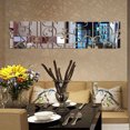 thumbnail image 1 of Wedding Decor 16Pcs Diy 3D Acrylic Mirror Decal Mural Wall Sticker Home Decor Removable Sliver, 1 of 6