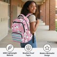 thumbnail image 4 of Chririnla Cat Pattern Multiple Compartments Book Bag for School Elementary, Waterproof Large Capacity Polyester School Bookbag, 4 of 9
