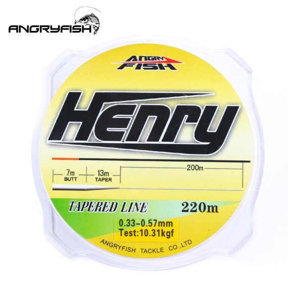 Nouvelle Ligne de Pêche Sportive en Nylon, Ligne Effilée 220m Série Henry, Ligne Populaire Forte et Transparente