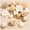 17pcs White Rattan Balls, variant on Vintage Decorative Balls for Potpourri Bowl Filler, Bowl Filler for Table Centerpiece Home Decor, Woven Rattan Wicker Balls, Rattan Wicker Orbs Fillers for Vase Jar Dough Bowl