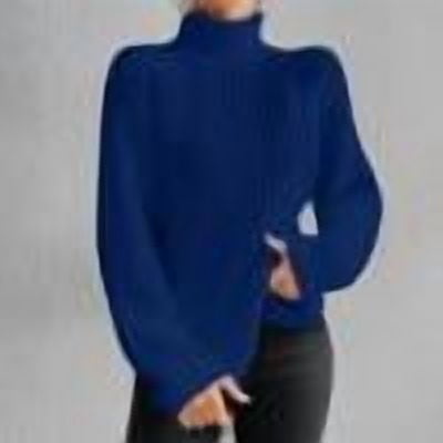PEONAVET Chandail Col Roulé pour Femmes Mode Manches Longues Chandail Col Roulé Décontracté