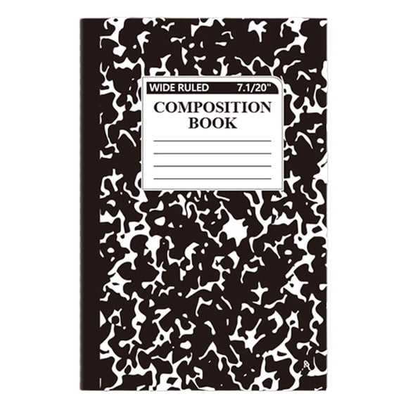Livres de Composition Primaires Lignés Larges, Lignés Larges, 5,51"x 8,27 Pouces, Design Marbre, Couverture en Papier, 30 Feuilles, Livres de Composition Lignés Larges 60 Pages, Livres de Composition pour 50 Cents, Couleurs Assorties