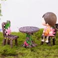 thumbnail image 4 of lionlar Miniature Chaise de Table Ensemble Maison de Poupée Bricolage Ornements Sable Table Décor Décor, 4 of 4