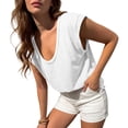thumbnail image 5 of yillto Womens Short Sleeve Shirts Crewneck Basic Casual Loose Summer Tshirts Lightweight Soft Tops, 5 of 7