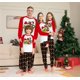 thumbnail image 1 of Conjunto de pijama a juego para niños, ropa de dormir con Top de dibujo de alce y pantalones de manga larga, 2 piezas, regalo de Navidad, 1 of 4