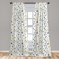 thumbnail image 5 of Ambesonne Colorful Curtains, Butterflies Animal, Pair of 28"x84", Multicolor, 5 of 5