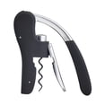 thumbnail image 1 of Premium Wine Bottle Opener with Built-in Foil Cutter and Corkscrew for All Wine Types - Black & Chrome Design, 1 of 5