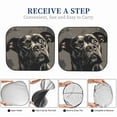 thumbnail image 6 of Vsdgher Vintage Dog Illustration Print Car Windshield Sun Shade, Reflective Sunshade Window Sunshade Sun Visor Protector Fit for Cars,Trucks,SUVs-Small, 6 of 6