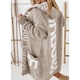 thumbnail image 1 of Cárdigan de mujer, cárdigan largo, sudadera con capucha, holgado, cálido, otoño, chaqueta de invierno, abrigo con capucha, 1 of 5