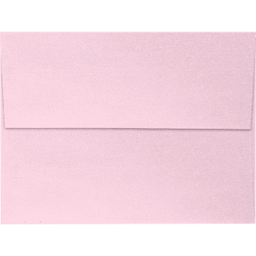 LUXPaper A6 Invitation Envelopes w/Peel & Press, 4 3/4 x 6 1/2, Rose Quartz Metallic, 50 Pack