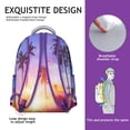 thumbnail image 5 of Campus Commute Backpack with Hawaii Tropical Wind Palm Leaves Print: Perfect Gift for Students, Durable Lightweight Laptop Daypack for High School and College, 5 of 6