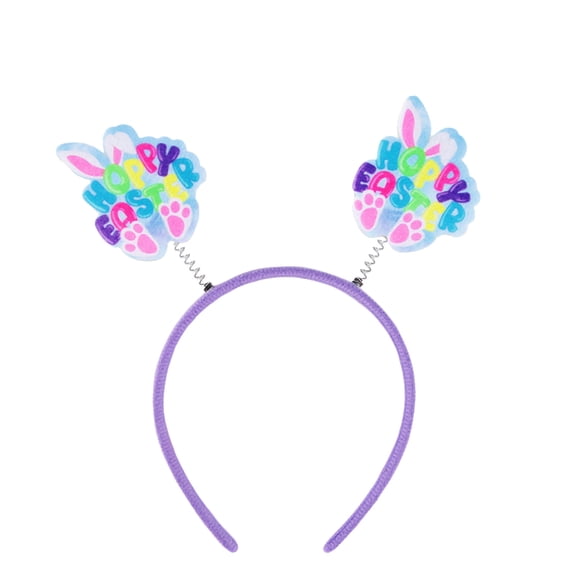 Tuscom Easter Bunny Headband with Carrot & Eggs - Cute Easter Hair Accessories for Women, Party Decor, Festival Celebration, Gift