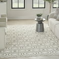 thumbnail image 2 of Nourison Jubilant Contemporary Ivory Green 7'10" x 9'10" Area Rug (8x10), 2 of 8