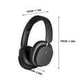 thumbnail image 6 of Active Noise Canceling Headphones, Over Ear Wireless Headphones with Mic, 60 Hours Play Time Bluetooth Headphones with Deep Bass, Foldable Lightweight Headphones with HiFi Audio for Music,Black, 6 of 6