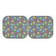 thumbnail image 7 of Goofa Fruit Ice Cream Pattern 2 Piece Car Windshield Sun Shade Foldable | Front Windshield Shade for Sun, Heat and UV Rays | Sunshade for Car Front Window-Medium, 7 of 7