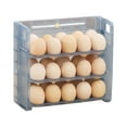 thumbnail image 2 of Apmemiss Clearance 60 Grids Clear Egg Holder for Refrigerator, All Transparent PET Egg Container with Time Scale, Stackable Egg Storage Box Edible Grade Drawers Egg Holders, 2 of 8