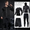 thumbnail image 1 of Traje deportivo para correr, traje deportivo informal para hombre, traje deportivo ajustado de secado rápido, traje de entrenamiento de baloncesto, manga larga, 1 of 5