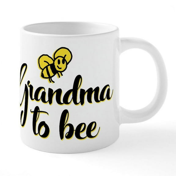 CafePress - Grandma To Bee - 20 Oz White Ceramic Mega Mug