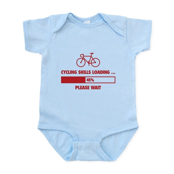 CafePress - Cycling Skills Loading Infant Bodysuit - Baby Light Bodysuit, Size Newborn - 24 Months