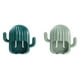 thumbnail image 1 of Xihbxyly Portacepillos de Dientes de Pared con Diseño de Cactus, Adhesivo Sin Perforaciones, Organizador Multiusos para Baño, Ahorra Espacio, Fácil Instalación, Juego de 2 Piezas, 11 X 9,5 X 4 Cm, 1 of 2