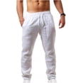 thumbnail image 1 of Pantalones Casuales De Lino De Algodón Para Hombres Playa, 1 of 5