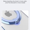 thumbnail image 5 of Magnetic Series Designed for iPhone Case[Compatible with MagSafe][Military Drop&Camera Lens Protection] Crystal Clear Plated Rotatable Ring Holder Stand Cover (Pink,iPhone 13 Pro), 5 of 7