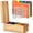 Wooden Color, variant on 4 x 6 Inch Index Card Holder Set, Bamboo Organizer Box with 50 Dividers & 2 Sheets Alphabet Number Stickers File Note Holders, Holds 1200 Cards for Office Business Home Kitchen, Black