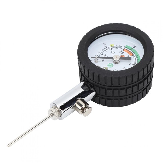 Fdit Football Pressure Gauge,Portable Football Pointer Pressure Gauge Inner Pressure Measurement Table for Basketball Volleyball Soccer Ball,Ball Pressure Gauge