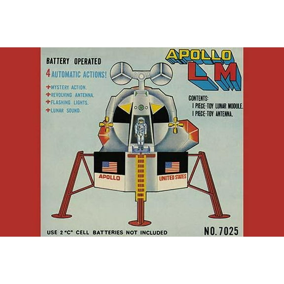 Apollo L-M (Lunar Module)-Fine Art Canvas Print (20" x 30")