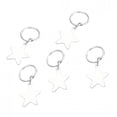 thumbnail image 4 of Women Hip-Hop Braid Hand Cross Shell Star Ring Hair Clips Accessory 5PC, 4 of 9