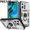 thumbnail image 1 of PKCASE Push Window Phone Case For iPhone 16 15 14 Pro Max 360 Degree Rotate Stand Shockproof Cover For iPhone 13 14 15 Plus tzw, 1 of 7