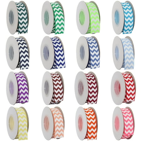 - Threadart Grosgrain Chevron Ribbon - 7/8