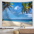 thumbnail image 2 of Tapestry Beach, cocotero de pared, 150 x 150 cm, microtela, 2 of 2