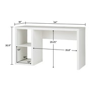Better Homes & Gardens Cube Storage Office Desk, White Texture