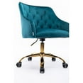thumbnail image 6 of Yesurprise Home Office Desk Chair, Upholstered Mid-Back Desk Chair with Adjustable Swivel Wheels, Ergonomic Office Chair for Home Office, Living Room, Bedroom, 6 of 8