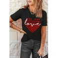 thumbnail image 4 of ABPHQTO Camiseta de cuello redondo con estampado gráfico de mariposa floral azul para mujer, 4 of 5