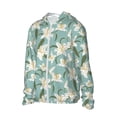thumbnail image 2 of Xecao Lilies Flowers for Sun Shirt-A lightweight, hoodie-style long-sleeve UV protection garment designed for other outdoor activities., 2 of 9
