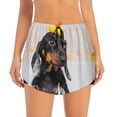 thumbnail image 2 of Fotbe Dachshund Sitting in Bathtub Womens High Waist Running Shorts Athletic Workout Quick Dry Shorts for Women with Pockets Gym Yoga Summer Shorts-Small, 2 of 9