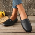 thumbnail image 4 of Rokment Womens Ballet Flat Dress Shoes Fashion Casual Soft Leather Slip on Walking Loafers Business Work Dressy Oxfords for Ladies Black Size 6, 4 of 8