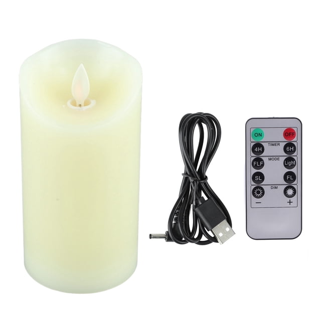 Velas LED recargables, simulación de alto brillo, vela de baile romántica sin llama parpadeante con Control remoto