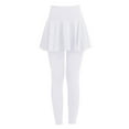 thumbnail image 3 of GILIGEGE Skirted Legging for Women, Yoga Legging with Skirts &Women Tennis Leggings Clothes Pockets,Skirted Golf Skirted Leggings for Women Athletic Dress Tennis Skirt with Built In Leggings White M, 3 of 3