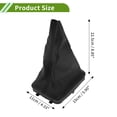 thumbnail image 4 of Cubierta de bota de palanca de cambios Unique Bargains para Peugeot 206 2007-2023, cubierta de pomo de palanca negra de cuero sintético 1 Pc, 4 of 7