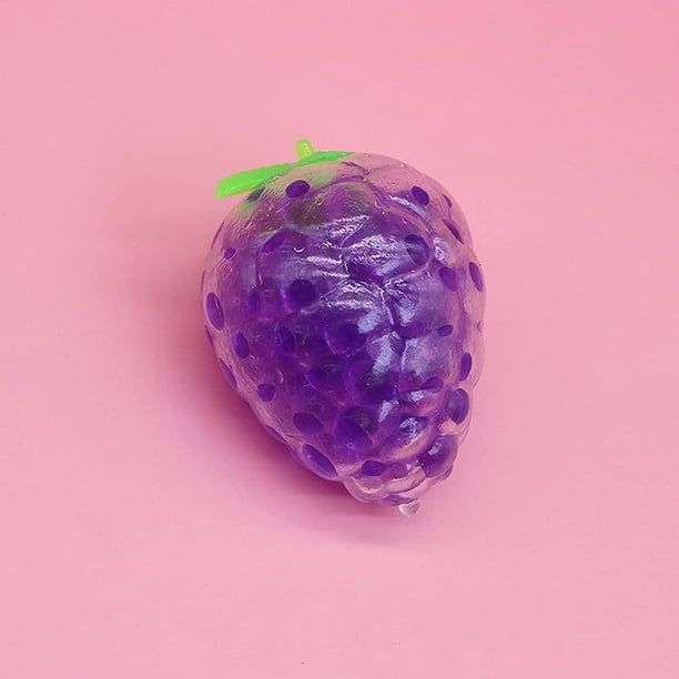 1 balle de raisin arc-en-ciel balle anti-stress, jouet Squeeze-a-Ball avec  perles d'ADN colorées, balle anti-stress pour enfants adultes, balle  sensorielle anti-anxiété Squishy-a-Toy pour cadeau d'anniversaire de  vacances 