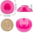 thumbnail image 2 of 20 PCS Small Dolls Birthday Cake Topper Western Decor Doll Hats Bachelorette Party Dollhouse Decoration Mini Cowboy Hats COWPRINT D X 20 PCS, 2 of 8